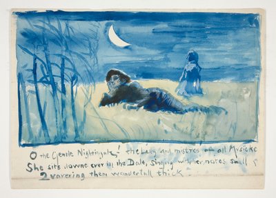 Skisse for av Edwin Austin Abbey