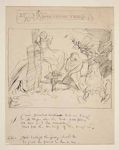 Skisse for et vers: av Edwin Austin Abbey