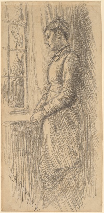 Ensomhet: Frøken Vesta Rollinstall av Edwin Austin Abbey