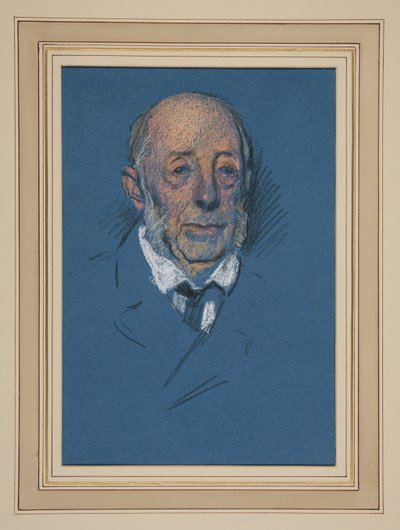 Studere. Eldre mann for kroning av Edwin Austin Abbey