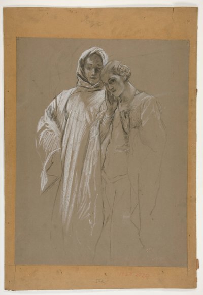 Studere. Mann og dame av Edwin Austin Abbey