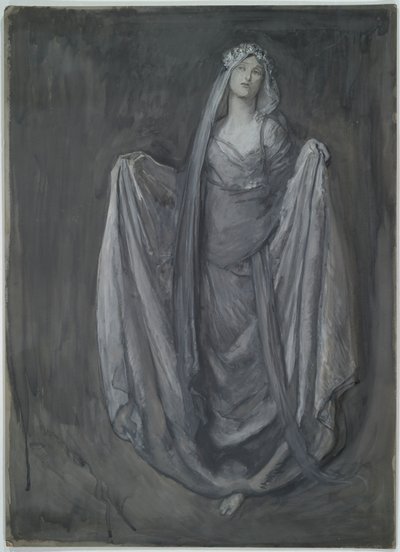 Studere for Blanchefleur?, for av Edwin Austin Abbey