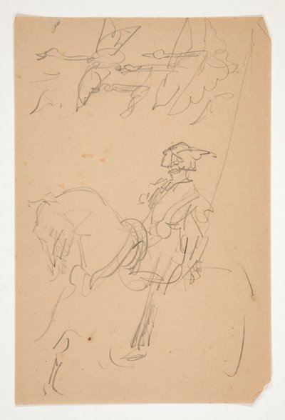 Studie for Columbus i den nye verden(?) (oljemaleri) av Edwin Austin Abbey