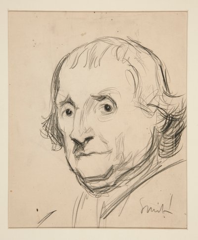 Studie for Smith?: skisse for veggmaleri for delstatsbygningen i Harrisburg, Pennsylvania, 1902-1911 (fullført av John Singer Sargent) av Edwin Austin Abbey