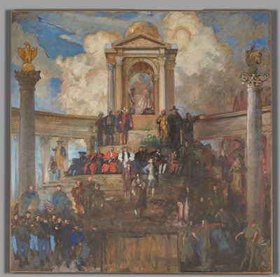 Studie for The Apotheosis of Pennsylvania, House of Representatives Chamber, Pennsylvania State Capitol, Harrisburg av Edwin Austin Abbey