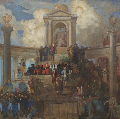 Studie for The Apotheosis of Pennsylvania for House of Representatives Chamber, ca. 1902–11 av Edwin Austin Abbey