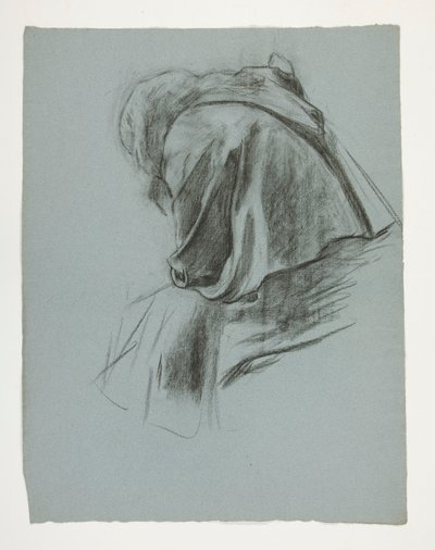 Studie for The Departure, fra The Quest of the Holy Grail (en serie på femten malerier for Boston Public Library, fullført i 1901) av Edwin Austin Abbey