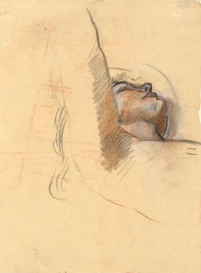 Studie for The Spirit of Light - veggmaleri ved State Capitol Building i Harrisburg, Pennsylvania, 1902-1911 (fullført av John Singer Sargent) av Edwin Austin Abbey
