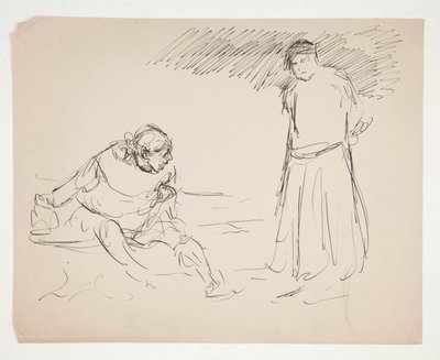 Studer for et uidentifisert Shakespeare-skuespill av Edwin Austin Abbey