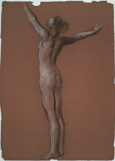 Studer for figur av 6 am in av Edwin Austin Abbey