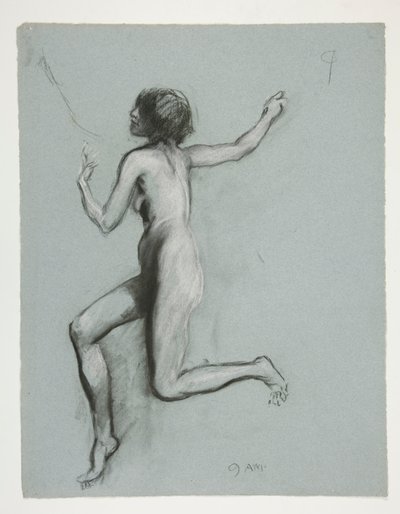 Studer for figuren 9 om morgenen av Edwin Austin Abbey