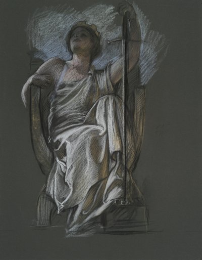 Studer for figuren til The Genius of Pennsylvania i av Edwin Austin Abbey