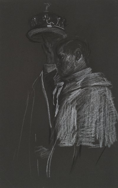Studie av Peer for Coronation of Edward VII av Edwin Austin Abbey