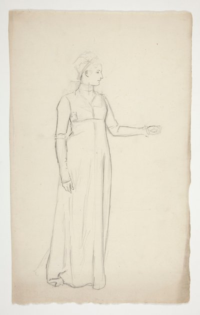 Studie av en kvinne av Edwin Austin Abbey