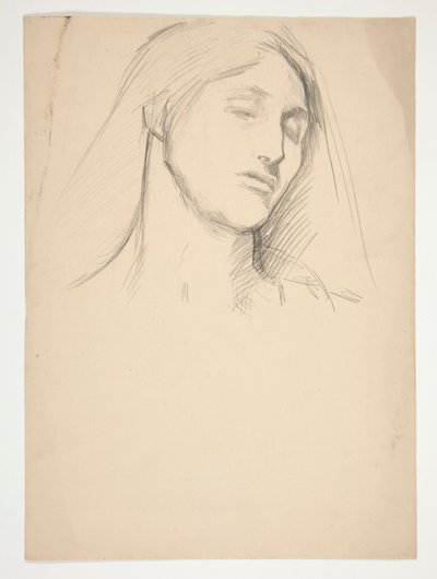 Studie av en kvinne av Edwin Austin Abbey