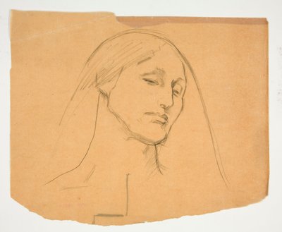 Studie av en kvinne av Edwin Austin Abbey