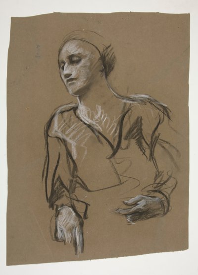 Studie av en kvinne av Edwin Austin Abbey