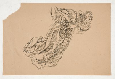 Studie av en engel (for glassmalerier? for et tak?) av Edwin Austin Abbey
