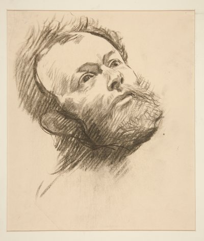 Study of head of bearded man for The Quest of the Holy Grail (series of fifteen paintings for the Boston Public Library, completed in 1901)   1334843   no       norwegian Successfully Translated  Original: Faut pas splaindre de ctemps-la... Translat: Faut  av Edwin Austin Abbey