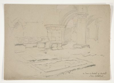 Graven til MacLeod av MacLeod: Iona-katedralen av Edwin Austin Abbey