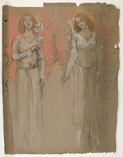 To engler av Edwin Austin Abbey