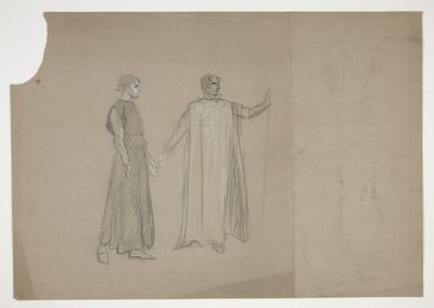 To tall: tidlig studie for av Edwin Austin Abbey