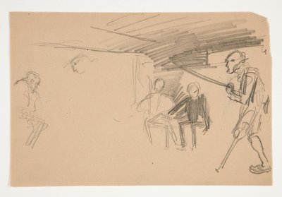 Uidentifisert illustrasjon for Oliver Goldsmith av Edwin Austin Abbey