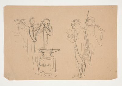 Uidentifisert illustrasjon for Oliver Goldsmith av Edwin Austin Abbey