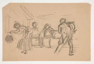 Uidentifisert illustrasjon for Oliver Goldsmith av Edwin Austin Abbey