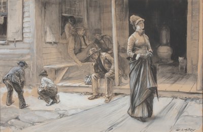 Med stolthet over pannen hennes av Edwin Austin Abbey