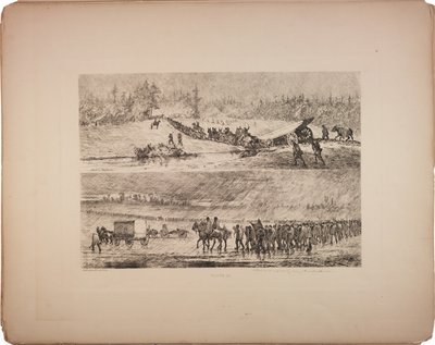 Fast i gjørma, 1876 av Edwin Austin Forbes