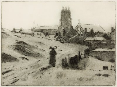 Black Country Church (radering) av Edwin Butler Bayliss