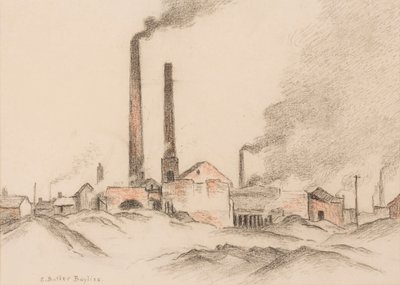 Brick Works (pastell på papir) av Edwin Butler Bayliss