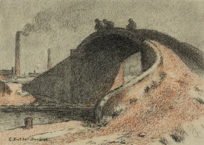 Canal Bridge (pastell på papir) av Edwin Butler Bayliss