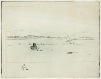 På elvemunningen (etsing) av Edwin Butler Bayliss