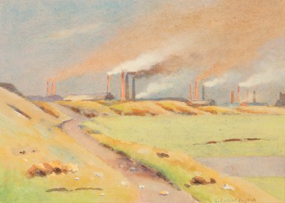 Skorsteinene (akvarell på papir) av Edwin Butler Bayliss