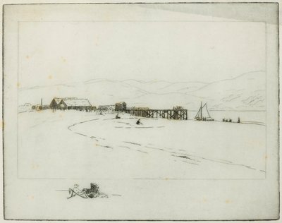 The Pier (etsing) av Edwin Butler Bayliss
