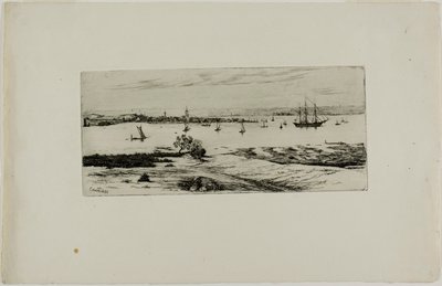 Båter i en havn av Edwin Edwards