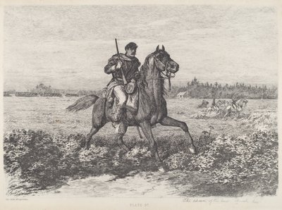 Kavaleriets fremmarsj av Edwin Forbes