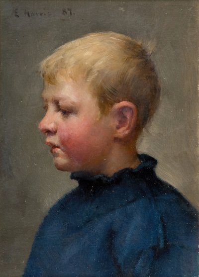 Leder av en fiskergutt, 1887. av Edwin Harris