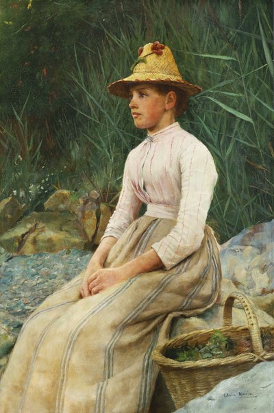 Blåskjelljenta, av Edwin Harris