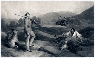 Prins Albert hjortjakt, midten av 1800-tallet av Edwin Landseer