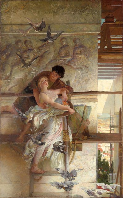 Under tempelet takskjegget av Edwin Howland Blashfield
