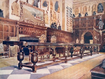 Spadebrettbord i Hall of Littlecote av Edwin John Foley