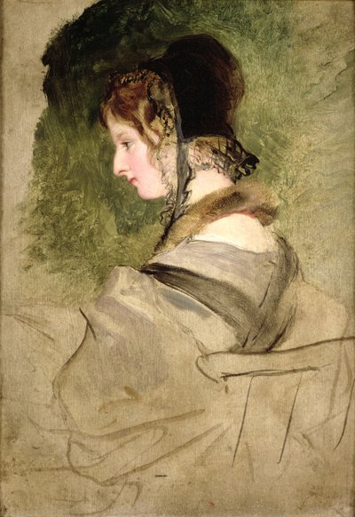 Portrett av en kvinne (olje) av Edwin Landseer