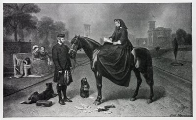 Dronning Victoria i Osborne, etter maleriet i 1865 av Edwin Landseer