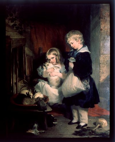 Barna til Hon. Oberst Seymour Bathurst (olje på lerret) av Edwin Landseer
