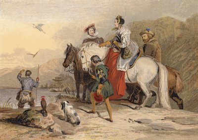 Hawking-partiet av Edwin Landseer