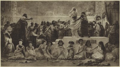 Det babylonske ekteskapsmarkedet (fotogravyr) av Edwin Longsden Long
