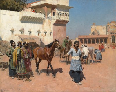 Persisk hestehandler, Bombay, 1880-tallet av Edwin Lord Weeks